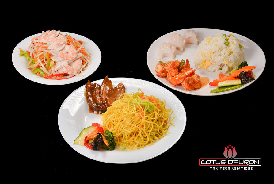 Assiettes combinées 2 Lotus d'Auron