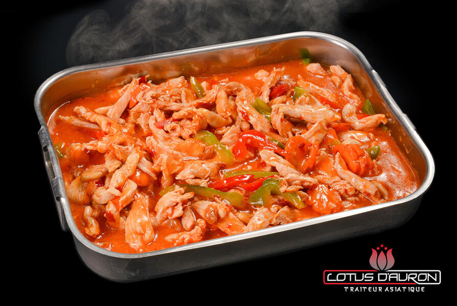 Plat de poulet Lotus d&#39;Auron